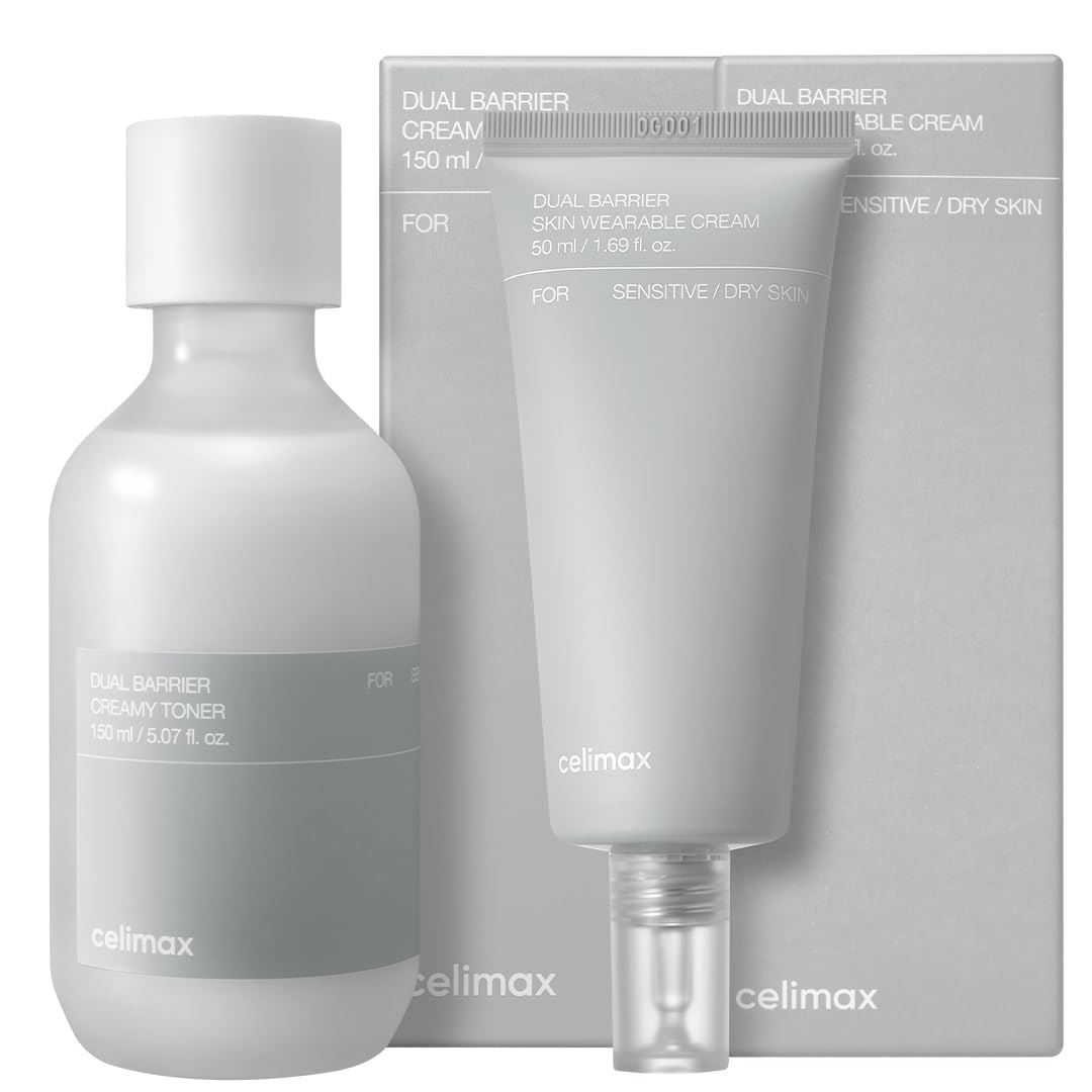 Celimax Tónico cremoso de doble barrera y crema para el cuidado de la piel